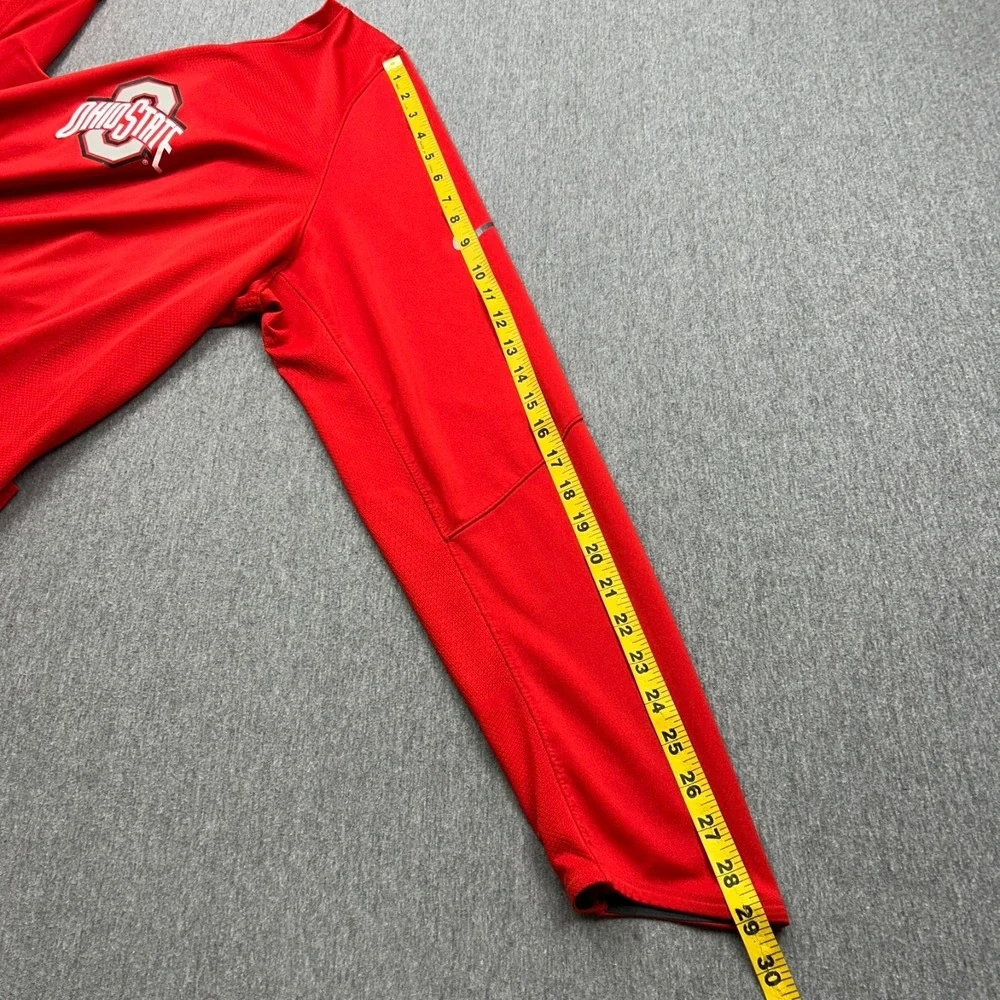 Ohio State Nike Elite‎ Dri Fit Mens Large Red Long Sleeve Shirt